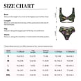 thumbnail image 4 of Kdxio Mardi Gras6 Print Women's 2 Piece High Waisted Wrap Spaghetti Strap Summer Swimsuit Bikini Set-Large, 4 of 7