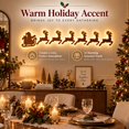 thumbnail image 5 of Christmas Reindeer Santa Claus Wall LED Light Decoration, Warm LED Backlit Wall Hanging Decorative Night Light, Christmas Wall Decor for Living Room, Bedroom, Fireplace, 5 of 8