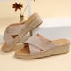 thumbnail image 5 of Zapatillas de cuña de cuerda de cáñamo con parte inferior de panecillo de plataforma de tacón alto de moda de verano Wmkox8yii  nm11125, 5 of 9
