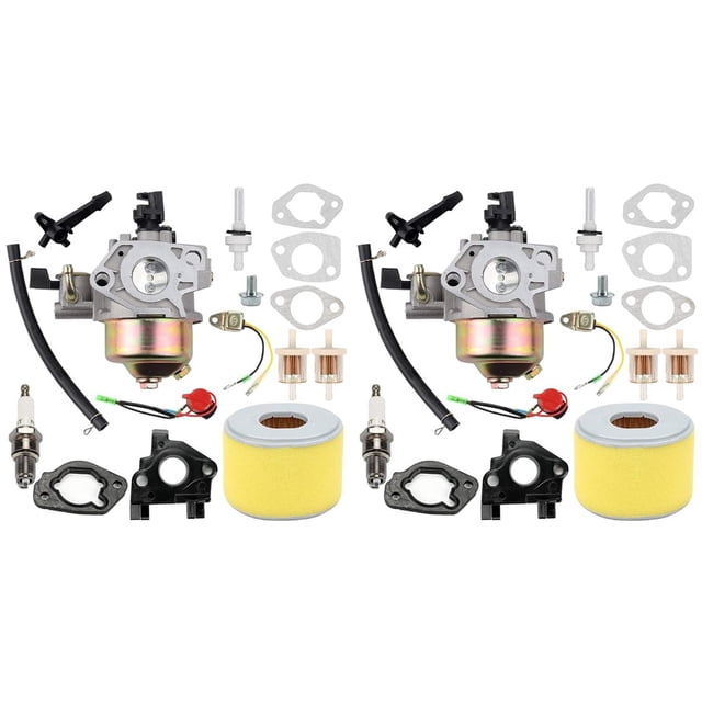 2X Carburador GX240 para GX 240 8.0HP GX270 GX 270 9HP, Reemplaza el Motor 16100-ZH9-W21 con Kits de Ajuste de Filtro de Aire