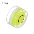 thumbnail image 3 of 5 Packs Round Bubble Level 19x10mm Mini Circular Bullseye Spirit Levels for Leveling Camera Tripod Telescope, Lime, 3 of 6
