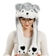 thumbnail image 2 of Lindo juguete con un mechón de gorro de actividad con orejas largas, gorro con bolsa de aire con orejas de conejo, regalo infantil para mujeres en otoño e invierno., 2 of 6