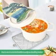 thumbnail image 3 of Yayeee Pot Holders Kitchen Heat Resistant with Pocket 7"x9.8" Cotton Oven Cooking Hot Pads, Retro Mountain, 3 of 7