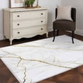 thumbnail image 4 of Grey Gold Marble Area&nbsp;Rug 3x5ft Gold Lines Non-Slip&nbsp;Washable Square&nbsp;Rugs Soft Felt Indoor Floor Mat for Bedroom Kitchen Living Room Bathroom, 4 of 9