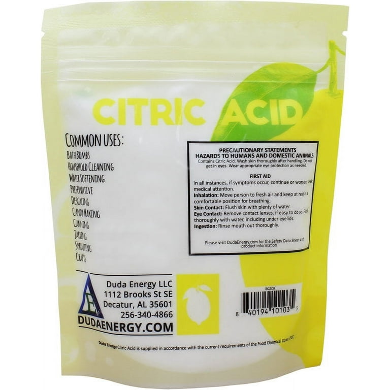 Onuva Citric Acid 2 Pound,Pure Food Grade,NON-GMO Project VERIFIED,Flavor  Enhancer & All-Natural Preservative