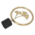 thumbnail image 4 of Metal Leaf Sculpture, Elegant Proper Size Ginkgo Leaf Figurine Gold Color Exquisite Details  For Office, 4 of 8
