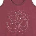 thumbnail image 3 of Instant Message - Om Symbol Star Constellation - Women's Racerback Tank Top, 3 of 6