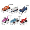thumbnail image 4 of Gallickan 6 Pack Inertial Toy Cars, Friction Powered Race Car Toys Mini Vehicle Toys for Kids Party Favors Birthday Gifts Goodie Bag Stuffers, B, 4 of 4