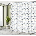 thumbnail image 4 of Ambesonne Scandinavian Shower Curtain, Blossoming Blue Tulips, 69"Wx84"L, Olive Green Blue Grey, 4 of 4