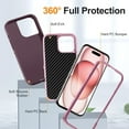 thumbnail image 4 of For iPhone 16 Pro Max 6.9inch Life Waterproof Rugged Phone Case,Purple,For iPhone 16 Pro Max, 4 of 8