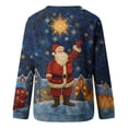 thumbnail image 4 of ZRGHAOYLQ Funny Christmas Santa Claus Graphic Novelty Shirts Women's Merry Christmas Crewneck Sweatshirts Loose Casual Long Sleeve Shirt Tops for Christmas Gift, 4 of 5