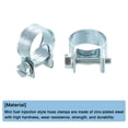 thumbnail image 4 of Unique Bargains 10Pack Mini Fuel Line Pipe Hose Clamp Clip, Adjustable 16-18mm, Zinc Plated, 4 of 5