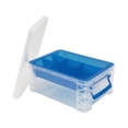 thumbnail image 3 of Super Stacker Divided Storage Box, 6 Sections, 10.38" X 14.25" X 6.5", Clear/blue | Bundle of 5 Each, 3 of 7