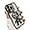 Silver 1, variant on Electroplated Astronaut Rings Phone Case with Invisible Stand with or Without Gradient Glitter Paper, Drop Proof for iPhone 15 14 13 12 11 Pro Max XS XR X Phone Case (Black 2,iPhone 14 Plus)