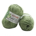 thumbnail image 2 of LEHOZIHEQ Crochet Knitting Yarn, 70% Rayon derived from Bamboo, 30% Cotton Superfine Fingering Weight, Warm Soft Natural Knitting Crochet Knitwear Wool Yarn 50g, 2 of 2