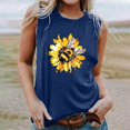 thumbnail image 2 of gbyLJF Summer Tops for Women Trendy Black Sleeveless Top Sleeveless Pajamas for Women Women Black Tank Top, 2 of 4