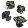 thumbnail image 2 of 4 Pcs Cabinet Handle Drawer Pulls Cartoon Owl Knobs with Screws Square Furniture Office Cabinet Knob Decoration, 2 of 7