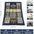 thumbnail image 2 of Pastor Appreciation Gifts, Gifts for Pastor Blanket 60"X50", Pastor Gifts Blanket, Pastor Gifts for Men, Thank You Gifts for Pastor, Christian Gifts for Men Religious, Pastor Day Gifts, 2 of 6