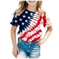 thumbnail image 2 of Gubotare Boys T Shirts Shirt Toddler Boys Girls American Flag Tshirt 4th of July Shirt Kids Patriotic Tee Tops 6T 7T,White 6-7 Years, 2 of 4