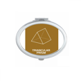 thumbnail image 1 of Mathematical Geometric Space Triprism Mirror Portable Fold Hand Makeup Double Side Glasses, 1 of 3