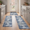 thumbnail image 2 of KUETH Kitchen Mats for Floor,Sets of 3 Non Slip Washable Abstract Kitchen Rugs 20"x32"+20"x48"+20"x59", Kitchen Runner Rug with Waterproof for Hallway, Laundry, Bathroon and Bedroom, 2 of 8