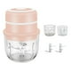thumbnail image 5 of Procesador de alimentos eléctrico BLESIY Chopper de cebolla portátil inalámbrico acero rosa procesador de ajo, 5 of 8
