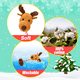 thumbnail image 3 of Juguetes navideños para perros de peluche - Juguetes masticables rellenos Juego de juguetes interactivos para cachorros para mascotas pequeñas y medianas, 3 of 5