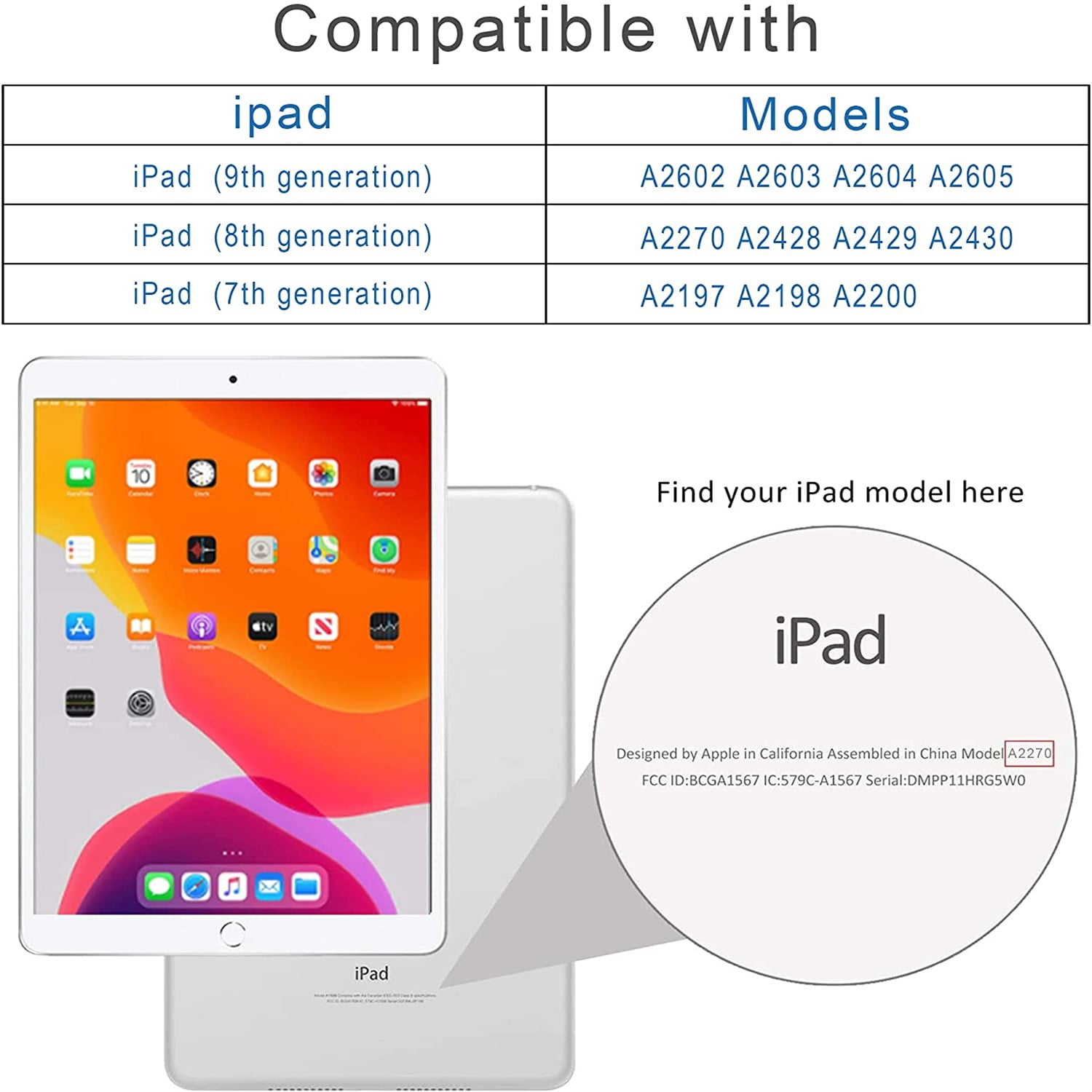 Allytech Case for iPad 9th/8th/7th Generation 10.2", Kids Case with 360° Rotating Folding Ring, Pencil Holder, Strap Drop-Proof Case for iPad 9/8/7 Gen 2021/2020/2019, Begonia Red