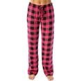 thumbnail image 6 of Women's Buffalo Plaid Pajama Pants Drawstring Pajama Pants Casual Pants Stretch Plaid Pajama Pants, 6 of 6