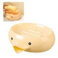 thumbnail image 2 of Storage Rack, Ongmies Ceramic Soap Dish with Drain Hole Shape Cute Shower Soap Rack Soap Dish Decoration Bathroom Kitchen Cute Shelving, Rack, 1*Soap Box, 2 of 9