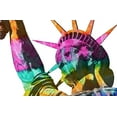 thumbnail image 2 of Nola 32x22 Black Ornate Wood Framed with Double Matting Museum Art Print Titled - Liberty Tie Dye II, 2 of 4