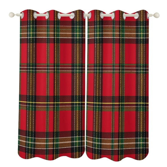 Christmas Style Printing 2 Panels Blackout Curtains for Bedroom Living Room Drapes Kitchen Room Window Curtain Grommet