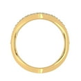 thumbnail image 3 of Diamond Band for Women V shape Stackable Diamond Ring 14K Gold 0.45 CT TW, 3 of 5
