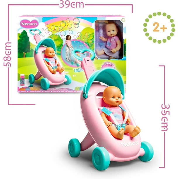 Baby Alive MuÃ±eca Con Carrito Saca Burbujas Little Mommy MuÃ±eca