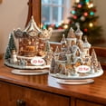thumbnail image 3 of Uuowzo Christmas Acrylic Decor 2D Themed Carousel and Castle Ornaments for Festive Home Display Indoor Outdoor Christmas Decorations, E, 3 of 4
