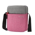 thumbnail image 2 of Bolso bandolera Bolso bandolera impermeable de nailon Bolso bandolera al aire libre con cremallera ajustable, rosa roja Eigraketly AP000919-04, 2 of 7