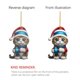 thumbnail image 5 of Colgantes de árbol de Navidad de gato bonito de dibujos animados, adornos colgantes acrílicos 2D para fiesta en casa, decoración de Navidad, regalo de Año Nuevo 2023, 5 of 5