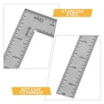 Angled Ruler Steel BESTYASH Stainless Steel Right Angle Ruler for Woodworking Framing ...