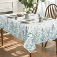 thumbnail image 5 of Spring Summer Tablecloth 60x120 Inch, Eucalyptus Butterfly Floral Table Cover for Party Picnic Dinner Decor, 5 of 6