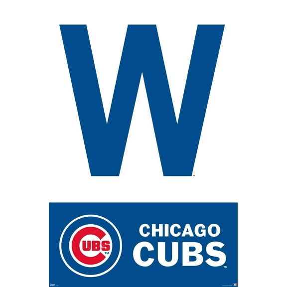 MLB Chicago Cubs - W 16 Wall Poster, 14.725" x 22.375"