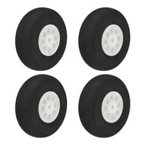 RC Airplane Wheels 4PCS RC Airplane Aircraft Sponge Wheels 2 inch x 0.11 inch