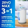thumbnail image 3 of Zevo Max Flying Insect Indoor Fly Trap: Easy, Mess-Free Solution - Light Trap Catches & Kills House Flies, Fruit Flies, Gnats, & More (1 Plug in Device & 2 Cartridges), 3 of 12