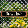 thumbnail image 2 of Rue de la levée Tin Sign - 16x4 Inch - Ideal for French Cafe, Kitchen, Man Cave Decor - Parisian Signs, Vintage French Decor, 2 of 4