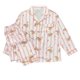 thumbnail image 5 of Pijamas para mujer de primavera y verano, nuevos conjuntos de dos piezas de manga larga con estampado de osito de peluche y rayas, ideal para estudiantes., 5 of 6