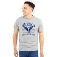 thumbnail image 3 of USA Land of the Free Patriotic Eagle Men's Graphic T Shirt Tees Brisco Brands S, 3 of 6