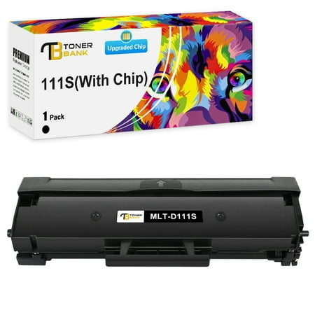 Toner Bank 1-Pack Compatible Toner Cartridge for Samsung MLT-D111S 111S Xpress SL-M2020 M2020W M2022 M2022W M2024 M2070 M2070W M2070FW M2026W Printer Ink (Black)