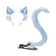 thumbnail image 3 of Set de orejas y cola de gato. Accesorios de animales para fiestas y actuaciones. Azul, 3 of 9