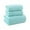 Green, variant on 3 Piece Thick Towels Set Bath Towels Set Soft and Absorbent Coral Fleece Bath Towel (1 Bath Towel+ 2 Hand Towels)
