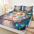 thumbnail image 3 of Homewish Cute Anime Girl Twin Sheet Sets,Red Christmas Ball Twin Fitted Sheet,Happy New Year Flat Sheet For Kids,Microfiber Bedroom Decor,3pcs, 3 of 7