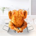 thumbnail image 4 of Injueey Juego de pollo asado a la barbacoa de acero inoxidable, parrilla de pollo, lata para asar pollo, asador de aves de corral para barbacoa Cocina y Comedor Injueey HA014861-00, 4 of 6